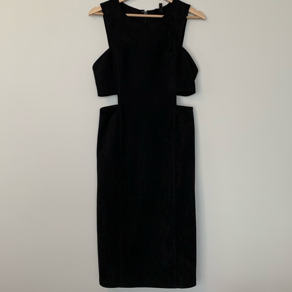 BCBG MaxAzria Faux Suede cutout Dress. NWT - Picture 7 of 14
